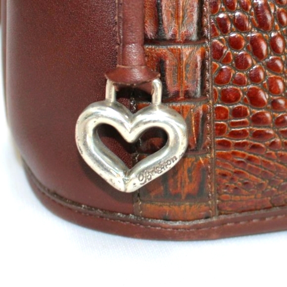 Vintage Brighton Crocodile Embossed Leather Bag - Picture 9 of 11